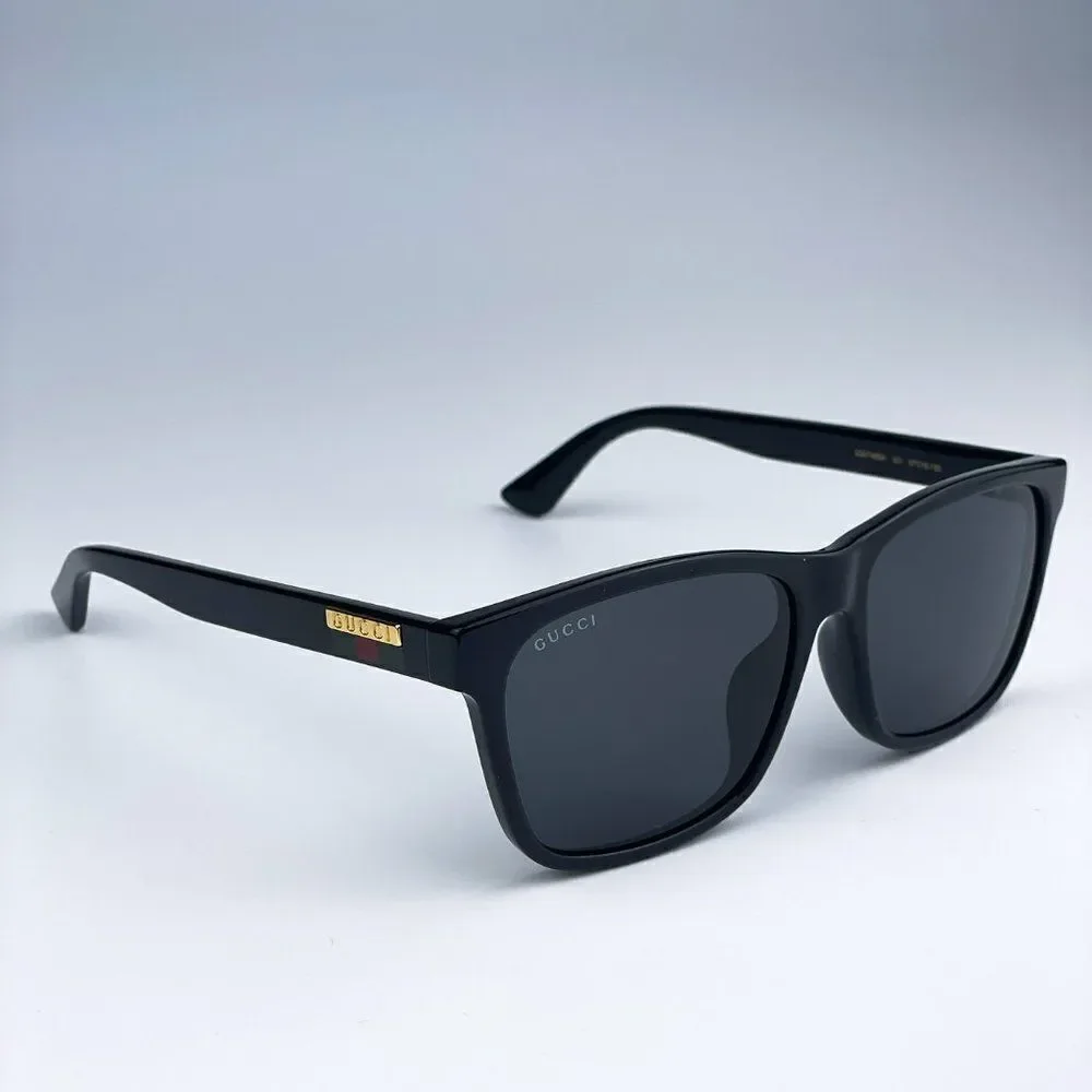 SALE! NEW GUCCI GG0746SA 001 Black Gray Anti-Reflective Square Unisex Sunglasses